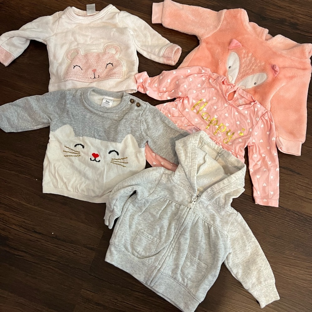 Carters sweat/top lot